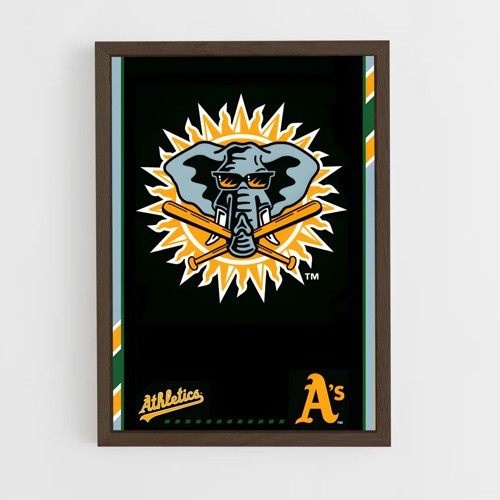 Poster Athletics Spirit – affiche Baseball (vue 5)
